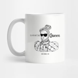 Quarantine Queen - B&W Mug